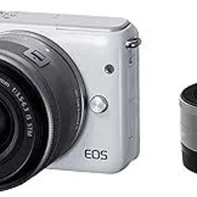 【中古】(非常に良い)Canon ミラーレス一眼カメラ EOS M10 ダブルレンズキット(ホワイト) EF-M15-45mm F3.5-6.3 IS STM EF-M22mm F2 STM 付属 EOSM10WH-WLK