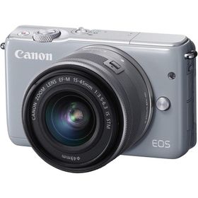 Canon EOS M10 レンズキット グレー 良品 動作確認済み 1ヶ月保証付 小型軽量 ミラーレス