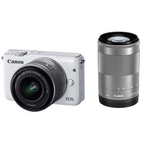 Canon ミラーレス一眼カメラ EOS M10 ダブルズームキット(ホワイト) EF-M15-45mm F3.5-6.3 IS STM EF-M55