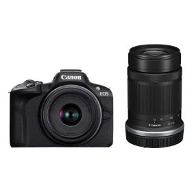 キヤノン カメラ EOS R50 ダブルズームキット ミラーレスカメラ EOSR50BK-WZK ブラック 一眼 ミラーレス一眼 デジタル一眼 軽量 Canon【送料無料】【KK9N0D18P】
