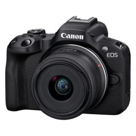 Canon（キヤノン） ミラーレスカメラ EOS R50 EOSR50BK-1845ISSTMLK ブラック RF-S18-45 IS STM レンズキット