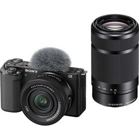 ソニー SONY ミラーレス一眼カメラ VLOGCAM ダブルズームレンズキット ブラック ZV-E10X BQ