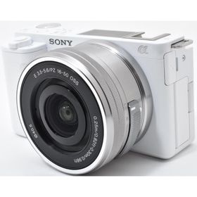 ソニー ミラーレス SONY VLOGCAM ZV-E10K パワーズームレンズキット ホワイト 中古 美品 Wi-Fi ＆ Bluetooth搭載 新品SDカード付き 届いてすぐに使える 長期保証