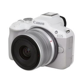 Canon EOS R50 ホワイト + RF-S18-45mm IS STM ホワイト【AB】