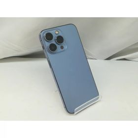 【中古】Apple au 【SIMフリー】 iPhone 13 Pro 256GB シエラブルー MLUU3J/A【札幌】保証期間1週間【ランクC】