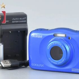 【中古】Nikon ニコン COOLPIX S33 ブルー コンパクトデジタルカメラ