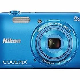 【中古】（非常に良い）Nikon デジタルカメラ COOLPIX S3600 8倍ズーム 2005万画素 コバルトブルー S3600BL