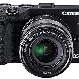 【中古】Canon ミラーレス一眼カメラ EOS M3 レンズキット(ブラック) EF-M18-55mm F3.5-5.6 IS STM 付属 EOSM3BK-1855ISSTMLK