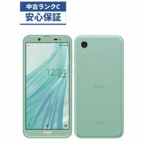 【中古】【可】 AQUOS sense2 かんたん SHV43 SHV43 グリーン au版 au