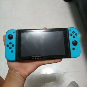 Nintendo Switch 本体 ネオンブルー 専用ケース付