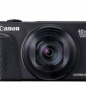【中古】（非常に良い）Canon コンパクトデジタルカメラ PowerShot SX740 HS ブラック 光学40倍ズーム/4K動画/Wi-Fi対応 PSSX740HSBK