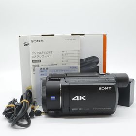 【並品】SONY(ソニー) 4K ビデオカメラ Handycam FDR-AX60 ブラック 内蔵メモリー64GB 光学ズーム20倍 空間光学手ブレ補正 FDR-AX60