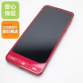 【中古】安心保証 美品 SoftBank シンプルスマホ6 A201SH ルビーレッド スマホ 白ロム 中古土日祝発送OK