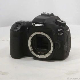 【中古】Canon(キヤノン) EOS 80D ボディ ブラック 【198-ud】