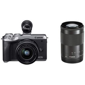 Canon EOS M6 Mark II シルバー 良品 動作確認済み 1ヶ月保証付 小型軽量 ミラーレス