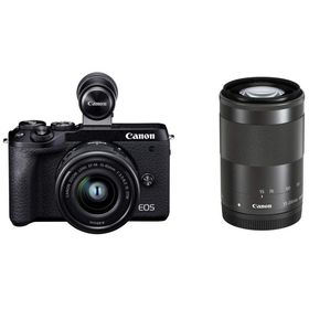 Canon EOS M6 Mark II ブラック 良品 動作確認済み 1ヶ月保証付 小型軽量 ミラーレス