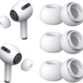 YUWAKAYI イヤーピース AirPods Pro 第1/2世代対応 シリコン イヤーチップ (Mサイズ 3ペア) 柔らかい 滑り止め 携帯用収納ボックス付き