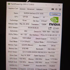 MSI GeForce GTX 1070 8GB グラフィックボード 本体