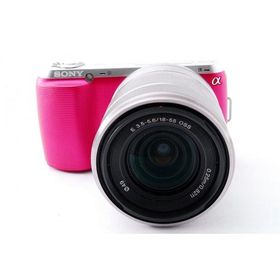 SONY Nex-C3 レンズキット ピンク 美品 SDカード付 フード付 動作確認済み 1ヶ月保証付 高性能