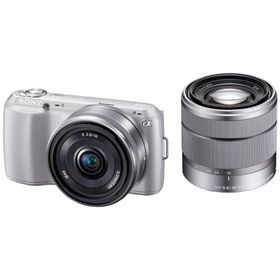 ソニー SONY デジタル一眼カメラ α NEX-C3 ダブルレンズキット シルバー NEX-C3D/S