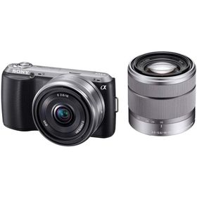 SONY α NEX-C3 ダブルレンズキット ブラック 良品 動作確認済み 1ヶ月保証付 小型軽量 ミラーレス
