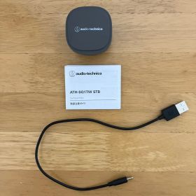 オーディオテクニカ ATH-SQ1TW STB 本体+充電ケーブル