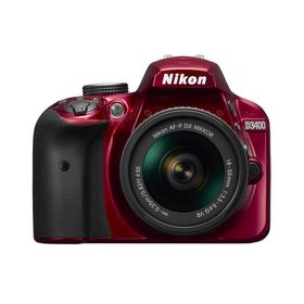 【中古】Nikon デジタル一眼レフカメラ D3400 AF-P 18-55 VR レンズキット レッド D3400LKRD