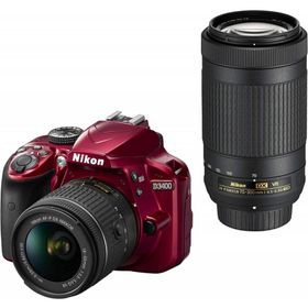 Nikon D3400 ダブルズームキット レッド 良品 動作確認済み 1ヶ月保証付 初心者向け