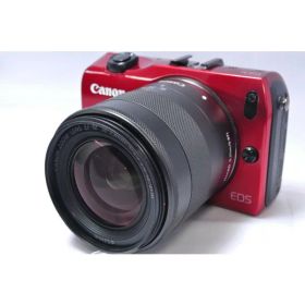 【中古】【1ヶ月保証】 キヤノン Canon EOS M レンズキット レッド ミラーレス一眼