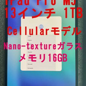 iPad Pro 13インチ M5 1TB セルラーモデル 16GB