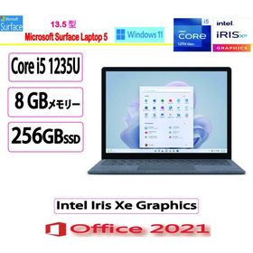 マイクロソフト(Microsoft) ノートパソコン マイクロソフト Surface Laptop 5 QZI-00020/Core i5/256GB/8GB/13.5型/Microsoft Office 2021/展示品