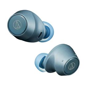 【中古】オーディオテクニカ ATH-CKS30TW BL ワイヤレスイヤホン bluetooth 【完全ワイヤレスイヤホン/重低音 / IP55 防水防塵規格/マルチポイント対応/小型軽量 / 最大約20時間再生 / アプリ対応/ヒアスルー/低遅延モード】 ATH-CKS30TW BL ブルー