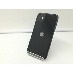 【中古】Apple au 【SIMロック解除済み】 iPhone 11 128GB ブラック MWM02J/A【札幌】保証期間１週間【ランクC】