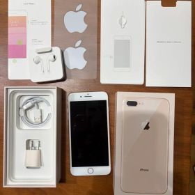 美品 iPhone 8 Plus 256GB GoldSIMフリー89%付属完備