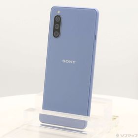 (中古)SONY Xperia 10 III 128GB ブルー SOG04 auロック解除SIMフリー(196-ud)