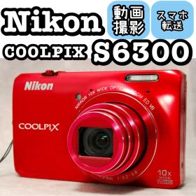 Nikon COOLPIX S6300 ❤️動作確認済 スマホ転送 レッド ニコン