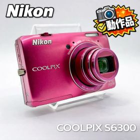 【動作品】Nikon COOLPIX S6300 ピンク 10倍ズーム フルHD