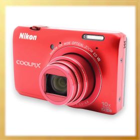 極美品｜Nikon COOLPIX S6300 クールピクス デジタルカメラ アーバンレッド｜M274