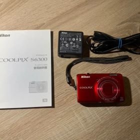 0584 Nikon COOLPIX S6300 レッド デジカメ 【ネ】
