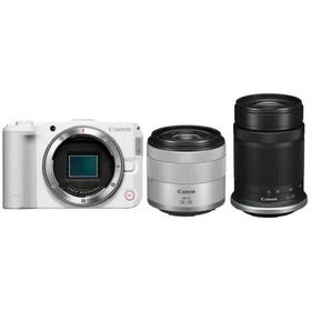 キヤノン CANON EOS R50 V ダブルズームキット ミラーレス一眼カメラ ［ズームレンズ＋ズームレンズ］ ホワイト EOSR50VWH-WZK