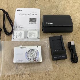 〈中古〉Nikon デジタルカメラ COOLPIX A100 光学5倍 2005万画素 シルバー A100SL（ジャンク品）