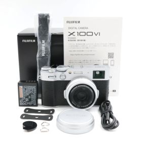 ■シャッター数1200枚！新品同様■ FUJIFILM X100Ⅵ シルバー デジタルカメラ X100VI 富士フィルム