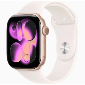 【新品】Apple Watch Series 11 (GPSモデル) 46mm ローズゴールド S/M [MEV64J/A]