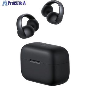 Soundcore ワイヤレスイヤホン AeroClip ミッドナイトブラック ▼706-8208 A3388N11 1台