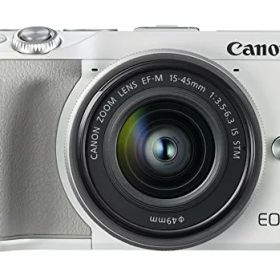 【中古】Canon ミラーレス一眼カメラ EOS M3 レンズキット(ホワイト) EF-M15-45mm F3.5-6.3 IS STM 付属 EOSM3WH-1545ISSTMLK