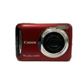 Canon キャノン デジタルカメラ PowerShot A495 レッド【中古】