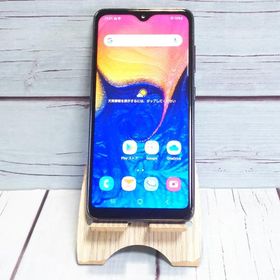 au Galaxy A20 SCV46 Black 本体 白ロム SIMロック解除済み SIMフリー C468050