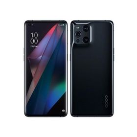 (中古未使用品)〈SIMフリー〉OPPO Find X3 Pro 256GB ブラック OPG03【安心保証90日/赤ロム永久保証】FindX3Pro 本体 Android アンドロイド スマホ