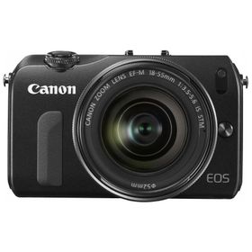 Canon ミラーレス一眼カメラ EOS M レンズキット EF-M18-55mm F3.5-5.6 IS STM付属 ブラック EOSMBK-18-