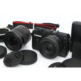 【全額返金保証】良品｜キヤノン EOS M ダブルレンズキット(センサー清掃済み） CA01-R5749-3Y1B